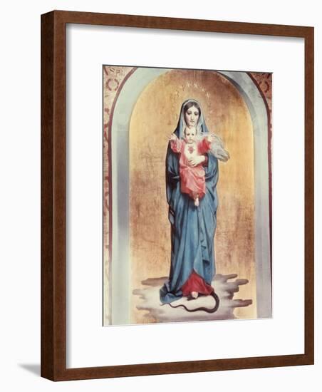 Our Lady of the Sacred Heart-Antonio Ciseri-Framed Giclee Print