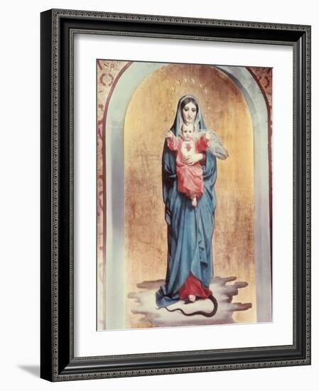 Our Lady of the Sacred Heart-Antonio Ciseri-Framed Giclee Print