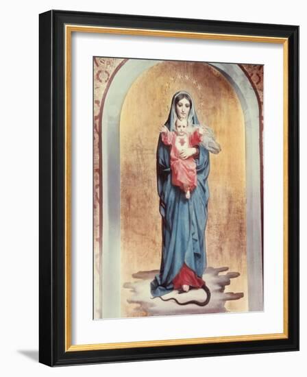 Our Lady of the Sacred Heart-Antonio Ciseri-Framed Giclee Print