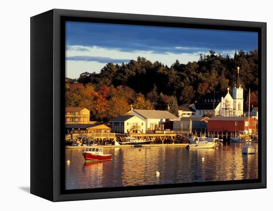 Our Lady Queen of Peace Catholic Church, Boothbay Harbor, Maine, USA-Jerry & Marcy Monkman-Framed Premier Image Canvas