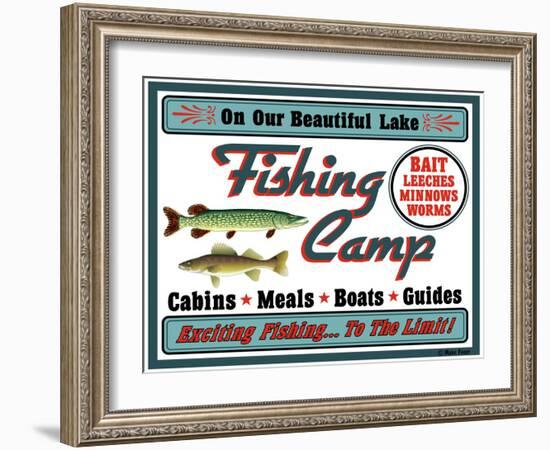 Our Lake Fishing Camp-Mark Frost-Framed Giclee Print