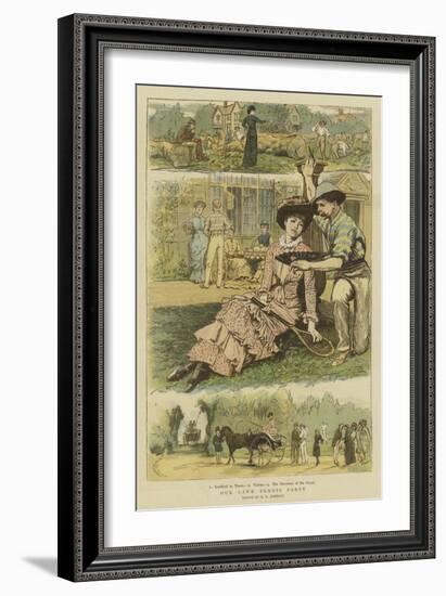Our Lawn Tennis Party-Edward Killingworth Johnson-Framed Giclee Print