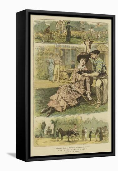 Our Lawn Tennis Party-Edward Killingworth Johnson-Framed Premier Image Canvas