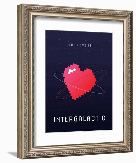 Our Love Is Intergalactic-null-Framed Art Print
