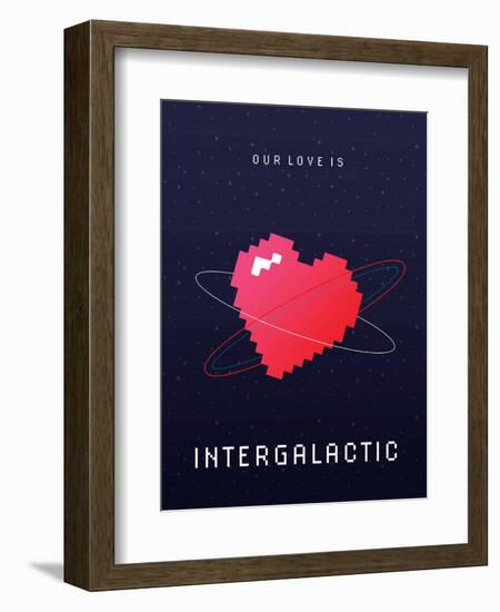 Our Love Is Intergalactic-null-Framed Art Print