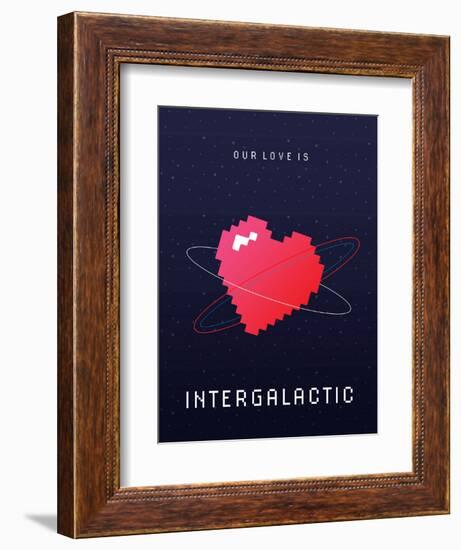 Our Love Is Intergalactic-null-Framed Art Print