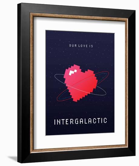 Our Love Is Intergalactic-null-Framed Art Print