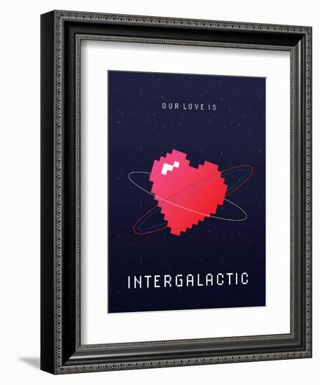 Our Love Is Intergalactic-null-Framed Art Print