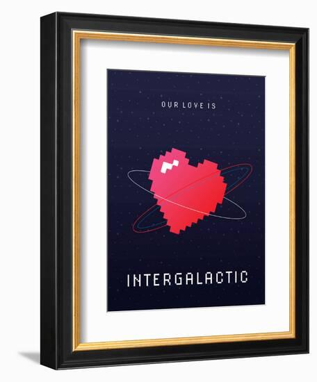 Our Love Is Intergalactic-null-Framed Art Print