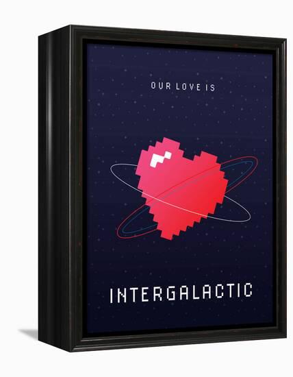 Our Love Is Intergalactic-null-Framed Stretched Canvas