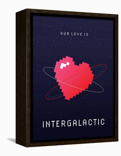 Our Love Is Intergalactic-null-Framed Stretched Canvas
