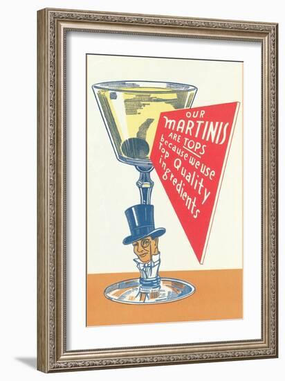 Our Martinis are Tops-null-Framed Art Print