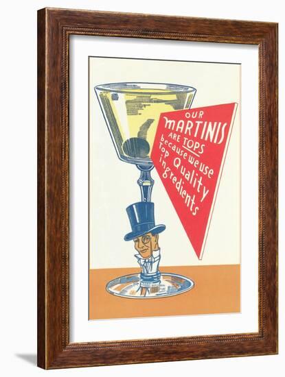 Our Martinis are Tops-null-Framed Art Print