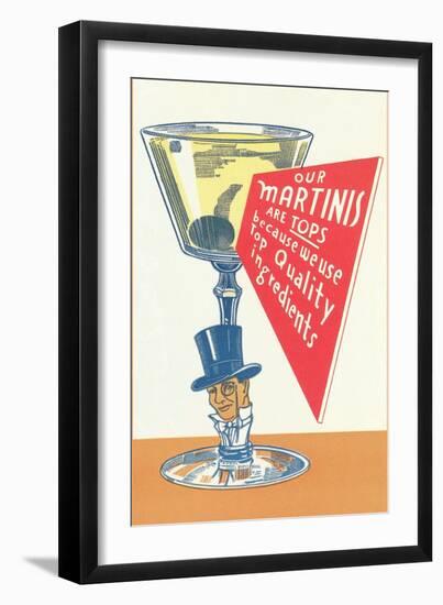 Our Martinis are Tops-null-Framed Art Print