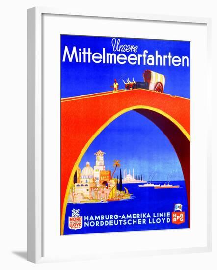 Our Mediterranean Cruises'-null-Framed Giclee Print