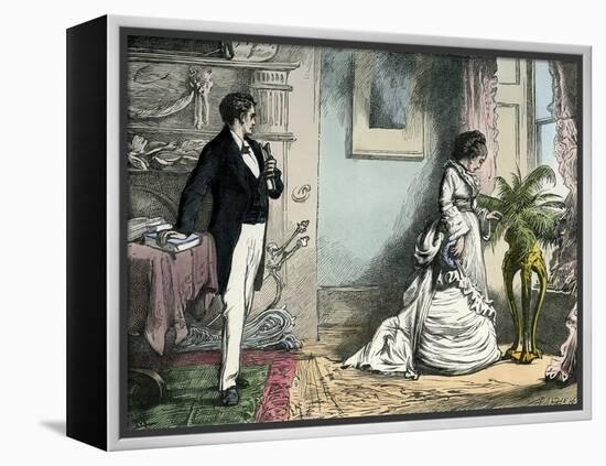 Our Mutual Friend by Dickens-Hablot Knight Browne-Framed Premier Image Canvas