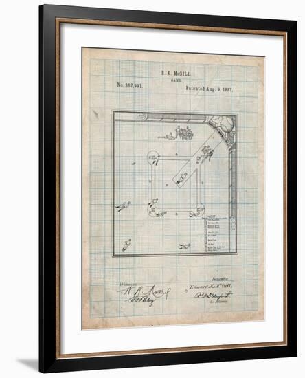 Our National Ball Game Patent-Cole Borders-Framed Art Print