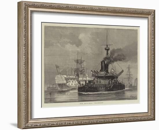 Our Navy, HMS Thunderer-William Edward Atkins-Framed Giclee Print