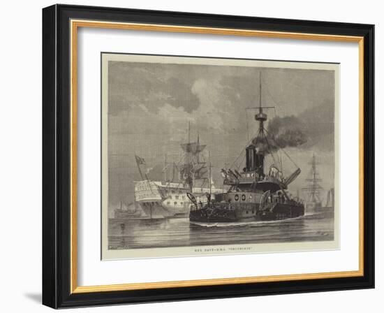 Our Navy, HMS Thunderer-William Edward Atkins-Framed Giclee Print