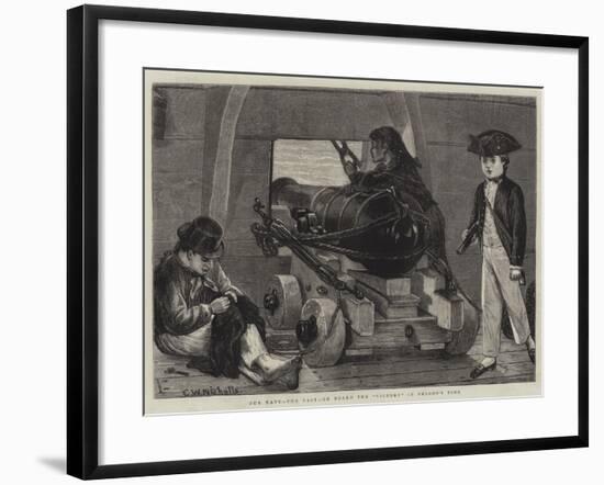 Our Navy, the Past, on Board the Victory in Nelson's Time-Charles Wynne Nicholls-Framed Giclee Print