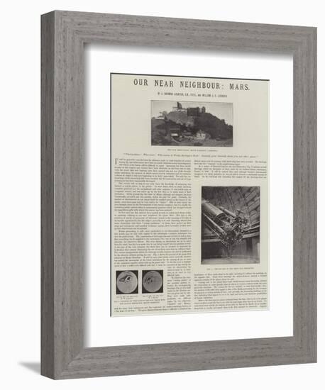 Our Near Neighbour, Mars-null-Framed Giclee Print