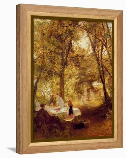 Our Picnic - New Lock, Berks.-Charles James Lewis-Framed Premier Image Canvas