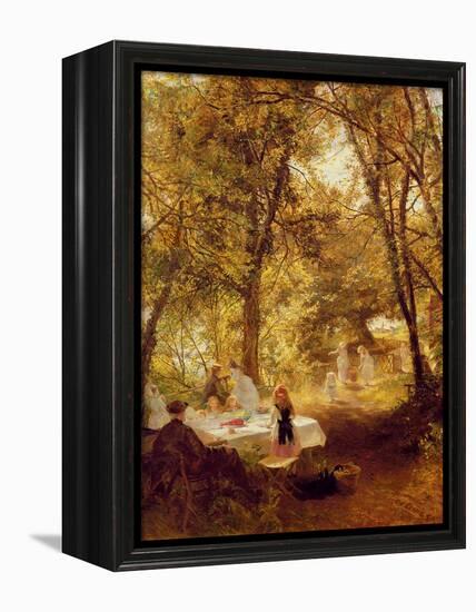 Our Picnic - New Lock, Berks.-Charles James Lewis-Framed Premier Image Canvas