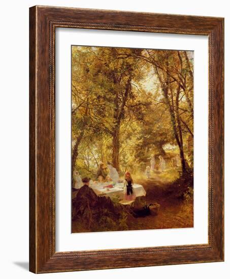 Our Picnic - New Lock, Berks.-Charles James Lewis-Framed Giclee Print