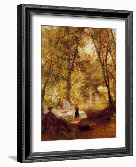 Our Picnic - New Lock, Berks.-Charles James Lewis-Framed Giclee Print