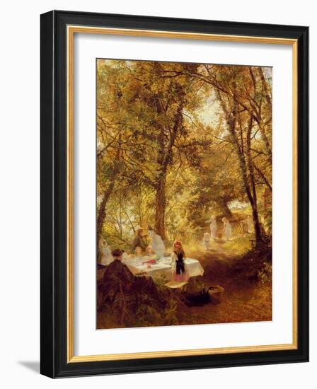 Our Picnic - New Lock, Berks.-Charles James Lewis-Framed Giclee Print