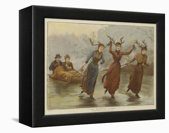 Our Reindeer Sleigh-Arthur Hopkins-Framed Premier Image Canvas