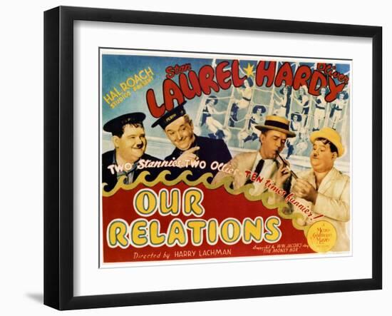 Our Relations - Lobby Card Reproduction-null-Framed Photo