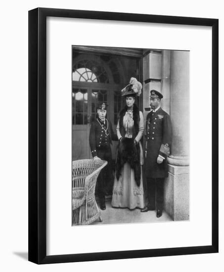 Our Sailor King, His Consort, and the Sailor Heir to the Throne, 1910-Dinham-Framed Giclee Print
