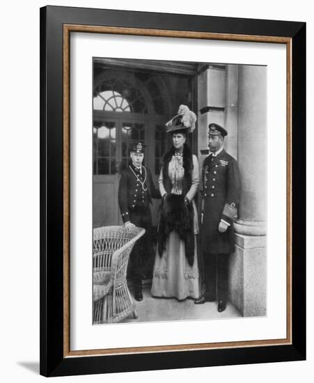 Our Sailor King, His Consort, and the Sailor Heir to the Throne, 1910-Dinham-Framed Giclee Print