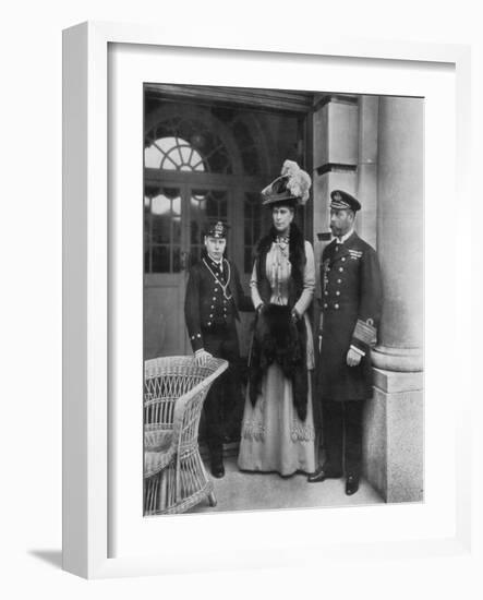 Our Sailor King, His Consort, and the Sailor Heir to the Throne, 1910-Dinham-Framed Giclee Print