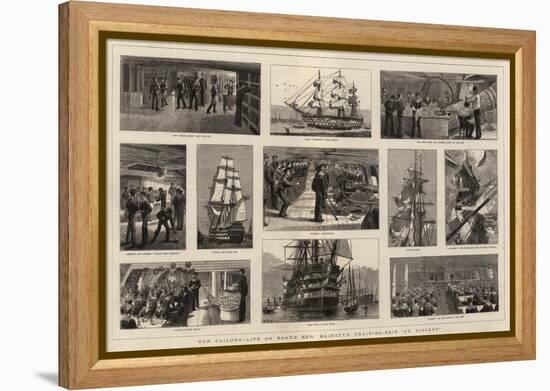 Our Sailors, Life on Board Her Majesty's Training-Ship St Vincent-William Edward Atkins-Framed Premier Image Canvas