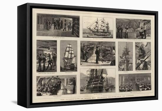 Our Sailors, Life on Board Her Majesty's Training-Ship St Vincent-William Edward Atkins-Framed Premier Image Canvas