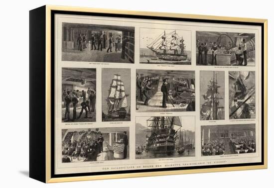 Our Sailors, Life on Board Her Majesty's Training-Ship St Vincent-William Edward Atkins-Framed Premier Image Canvas
