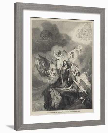 Our Saviour after the Temptation-Sir George Hayter-Framed Giclee Print