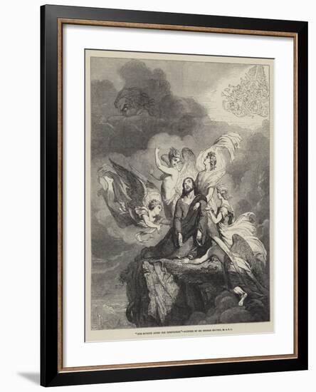 Our Saviour after the Temptation-Sir George Hayter-Framed Giclee Print