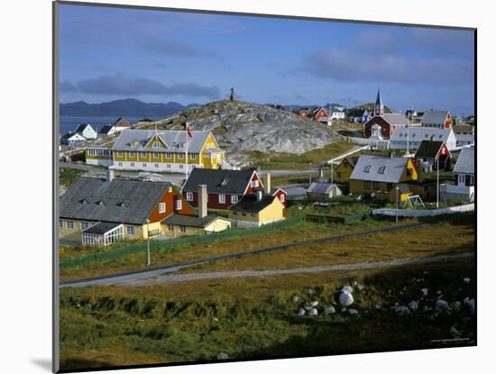 Our Saviour's Church and Jonathon Petersen Memorial, Nuuk (Godthab), Greenland, Polar Regions-Gavin Hellier-Mounted Photographic Print