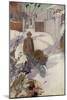 Our Sentimental Garden: Winter (Colour Litho)-Charles Robinson-Mounted Giclee Print