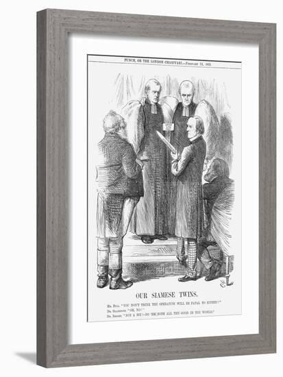 Our Siamese Twins, 1869-John Tenniel-Framed Giclee Print