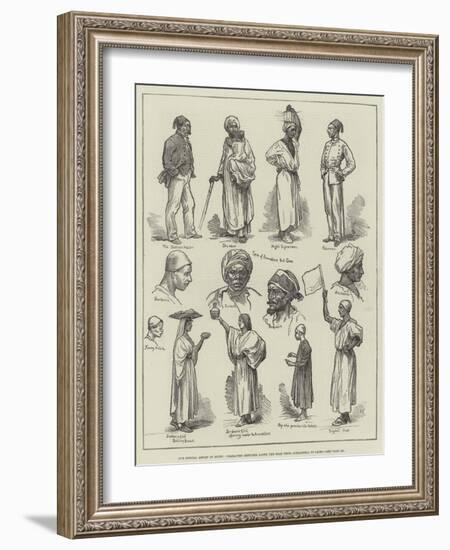 Our Special Artist in Egypt, Character Sketches Along the Road from Alexandria to Cairo-null-Framed Giclee Print