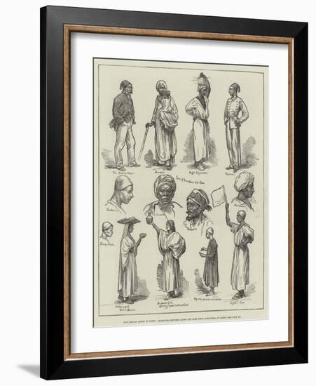 Our Special Artist in Egypt, Character Sketches Along the Road from Alexandria to Cairo-null-Framed Giclee Print