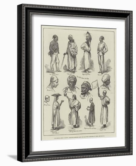 Our Special Artist in Egypt, Character Sketches Along the Road from Alexandria to Cairo-null-Framed Giclee Print