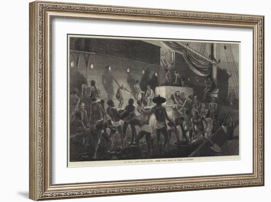 Our Special Artist's Voyage to China, Chinese Coolies Coaling the Steamer at Hong-Kong-Matthew White Ridley-Framed Giclee Print
