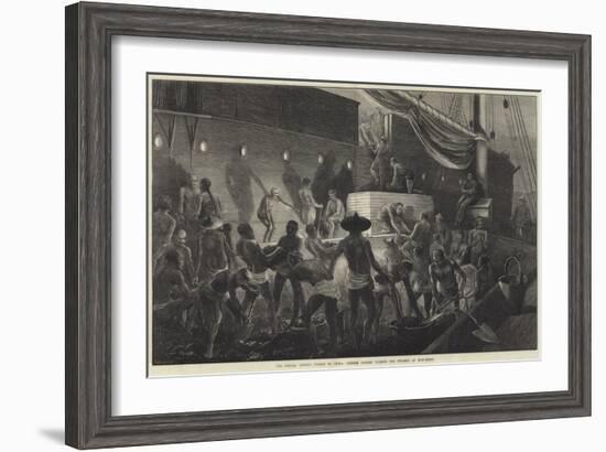 Our Special Artist's Voyage to China, Chinese Coolies Coaling the Steamer at Hong-Kong-Matthew White Ridley-Framed Giclee Print