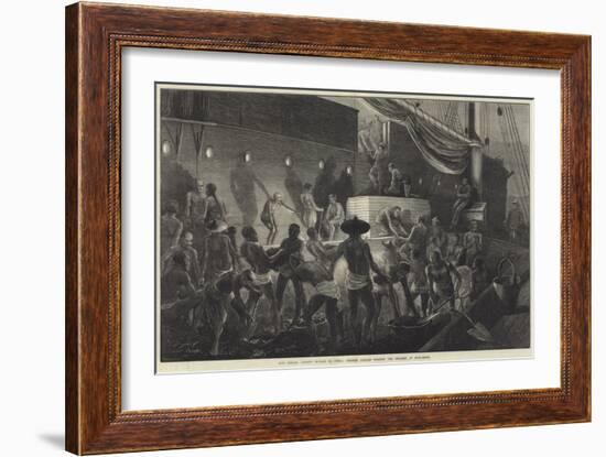 Our Special Artist's Voyage to China, Chinese Coolies Coaling the Steamer at Hong-Kong-Matthew White Ridley-Framed Giclee Print