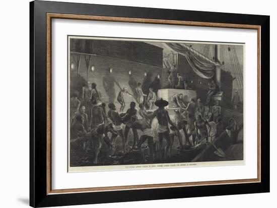 Our Special Artist's Voyage to China, Chinese Coolies Coaling the Steamer at Hong-Kong-Matthew White Ridley-Framed Giclee Print